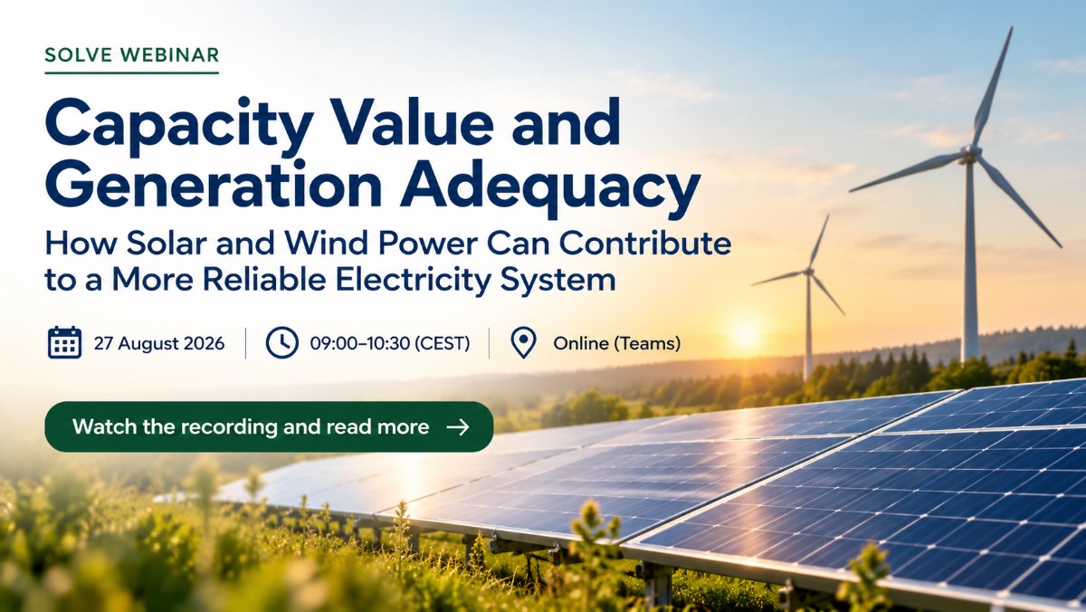 OLVE Webinar on Capacity Value and Generation Adequacy – Recording Available